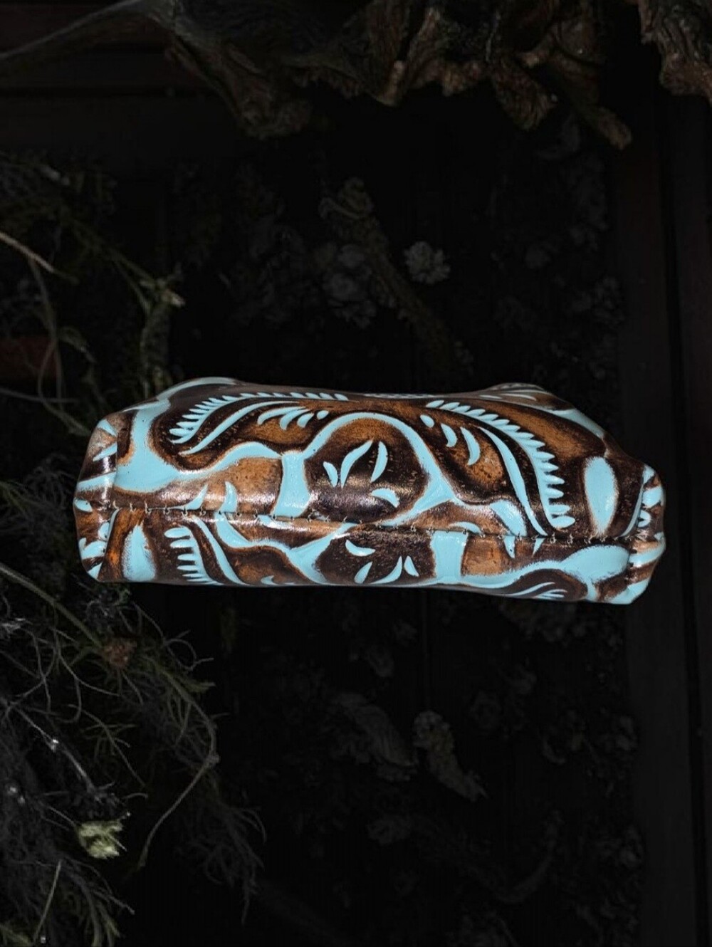 NWT Patricia Nash Borse Tooled Leather Kiss-Lock Coin Pouch - Picture 4 of 7